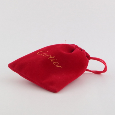 卡地亚高档项链盒耳环盒手镯盒 字母红色漆皮烫金logo首饰盒包装盒袋