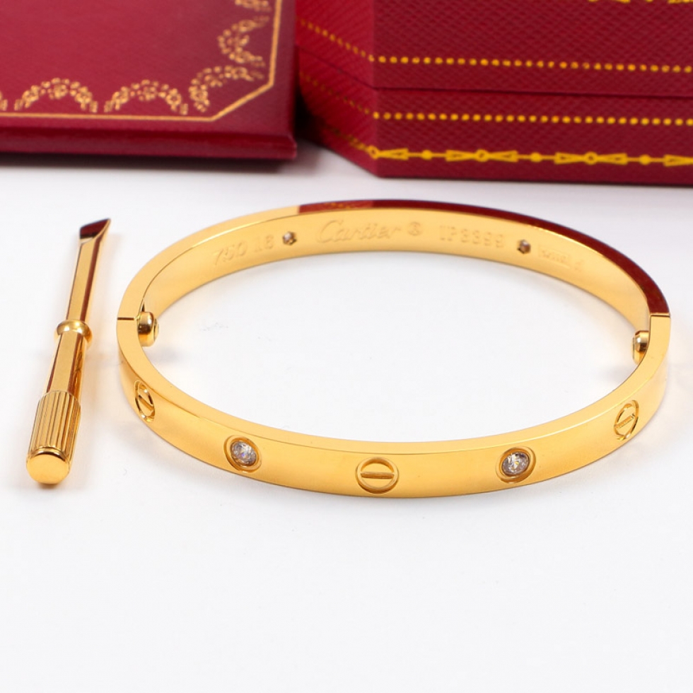 卡地亚五代手镯永恒之环情侣螺丝刀 18K玫瑰金钛钢互锁螺丝手环