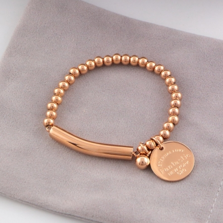 钛钢eternal love fantastic手链 不褪色钛钢手环情侣饰品手饰批发