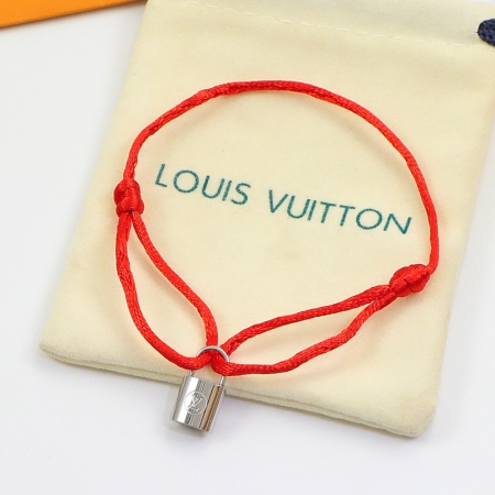 LV立体锁头绳子手链 经典欧美时尚新款钛钢手链情侣