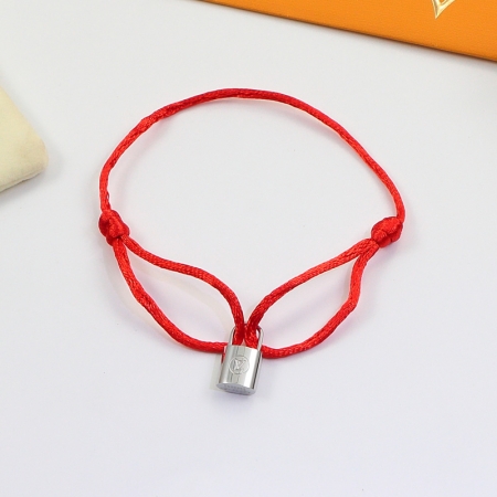 LV立体锁头绳子手链 经典欧美时尚新款钛钢手链情侣饰品批发