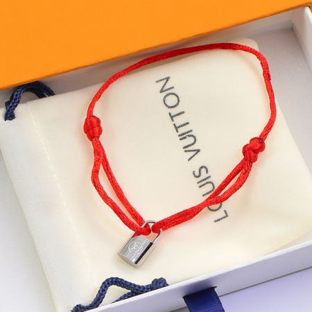 LV立体锁头绳子手链 经典欧美时尚新款钛钢手链情侣饰品批发